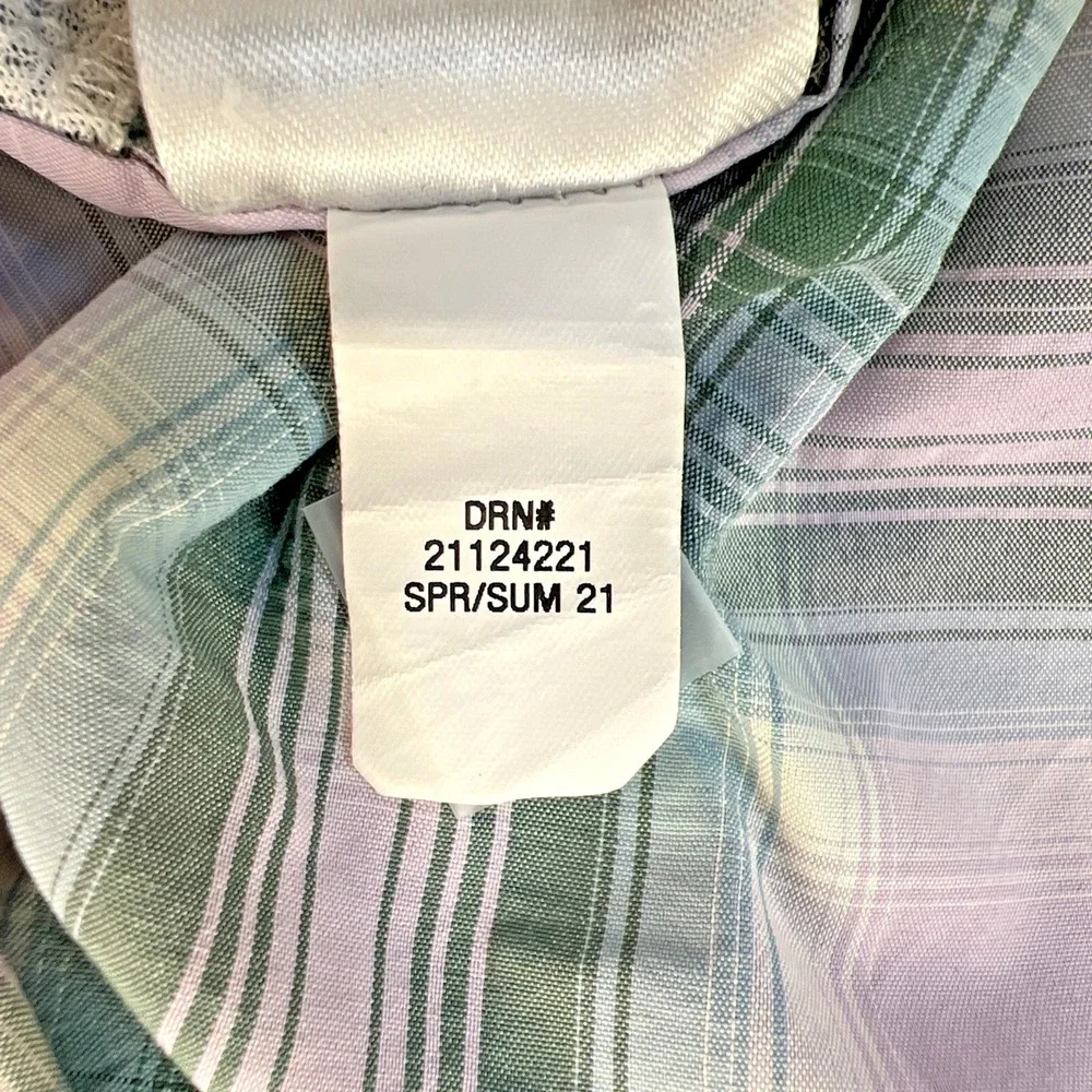 Eddie Bauer Travex Classic Fit Plaid Button Down Shirt Women's Medium A1869